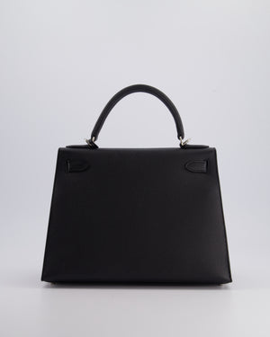 *FIRE PRICE* Hermès Kelly 28cm Replica Jewelry
 Bag in Noir Epsom Leather with Palladium Hardware