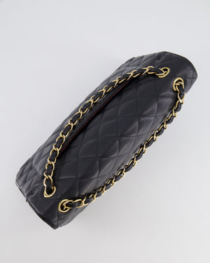 Chanel Black Jumbo Classic Double Flap Bag in Caviar Leather with Gold Hardware RRP £9,540