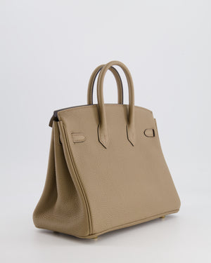 Hermès Birkin 25cm Retourne in Beige Marfa Togo Leather with Gold Hardware