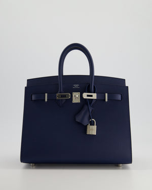 *RARE* Hermès Birkin 25cm Replica Jewelry
 in Bleu Navy Epsom Leather with Palladium Hardware