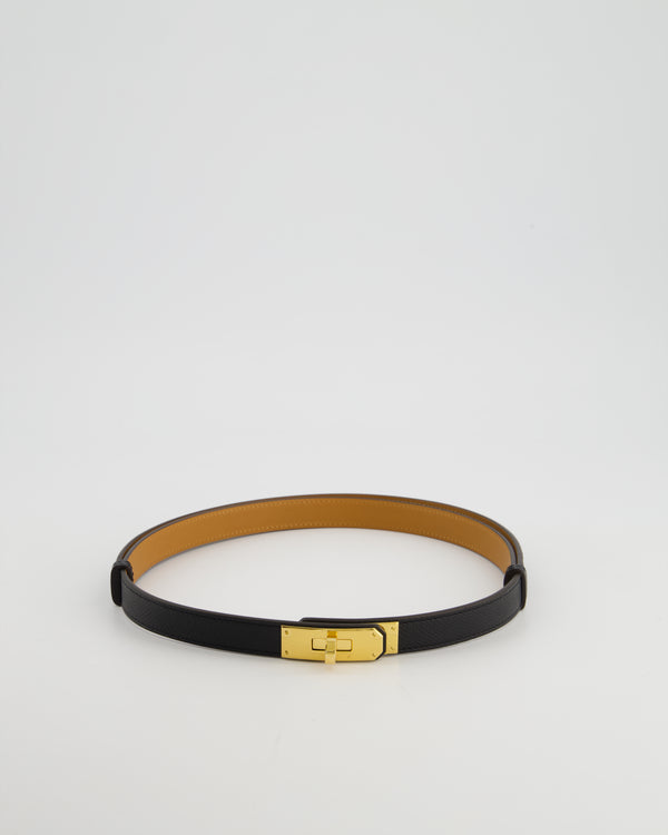 Hermès Kelly 18 Belt in Black Epsom Leather with Gold Hardware RRP £990