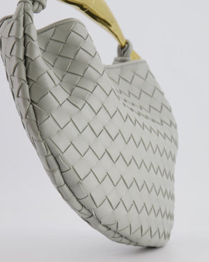 Bottega Veneta Sardine Bag in Agate Grey Intrecciato Leather with Gold Hardware RRP £3,320