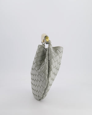 Bottega Veneta Sardine Bag in Agate Grey Intrecciato Leather with Gold Hardware RRP £3,320