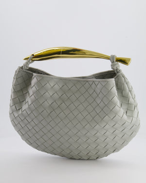 Bottega Veneta Sardine Bag in Agate Grey Intrecciato Leather with Gold Hardware RRP £3,320