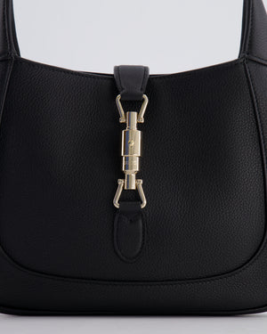 Gucci Black Jackie Small Bag in Grained Leather with Champagne Gold Hardware RRP £2,820