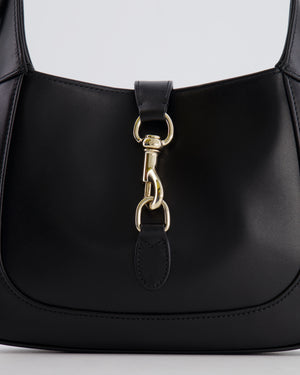 Gucci Black Jackie Small Bag in Smooth Leather with Champagne Gold Hardware RRP £2,820