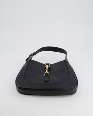 Gucci Black Jackie Small Bag in Smooth Leather with Champagne Gold Hardware RRP £2,820