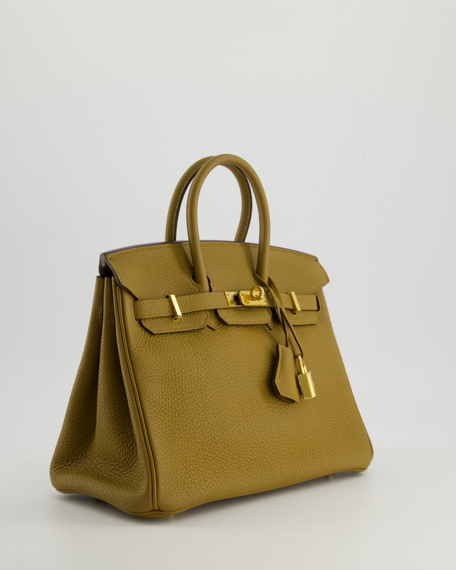 *HOT COLOUR* Hermès Birkin 25cm Retourne in Bronze Dore Togo Leather with Gold Hardware