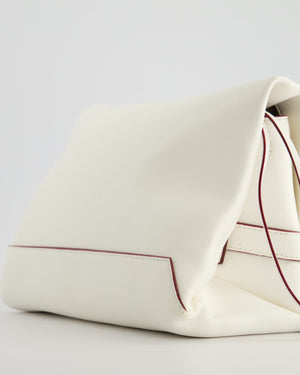 Victoria Beckham Puffy Chain Pouch Bag With Strap In White Leather RRP £1290