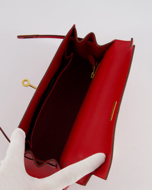 Hermès Kelly 25cm Replica Jewelry
 Bag in Rouge Tomate Epsom Leather and Gold Hardware