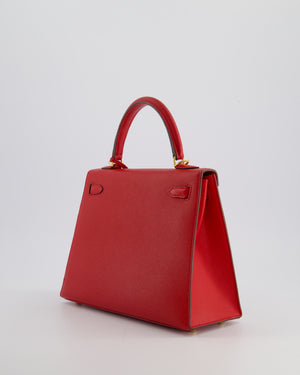 Hermès Kelly 25cm Replica Jewelry
 Bag in Rouge Tomate Epsom Leather and Gold Hardware