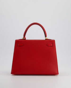 Hermès Kelly 25cm Replica Jewelry
 Bag in Rouge Tomate Epsom Leather and Gold Hardware