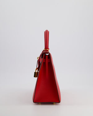 Hermès Kelly 25cm Replica Jewelry
 Bag in Rouge Tomate Epsom Leather and Gold Hardware