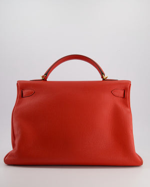 Hermès Kelly 40cm in Cappucine Togo Leather with Gold Hardware