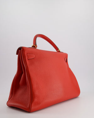 Hermès Kelly 40cm in Cappucine Togo Leather with Gold Hardware