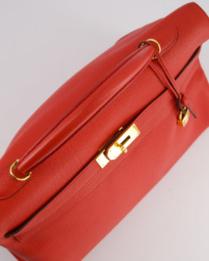 Hermès Kelly 40cm in Cappucine Togo Leather with Gold Hardware