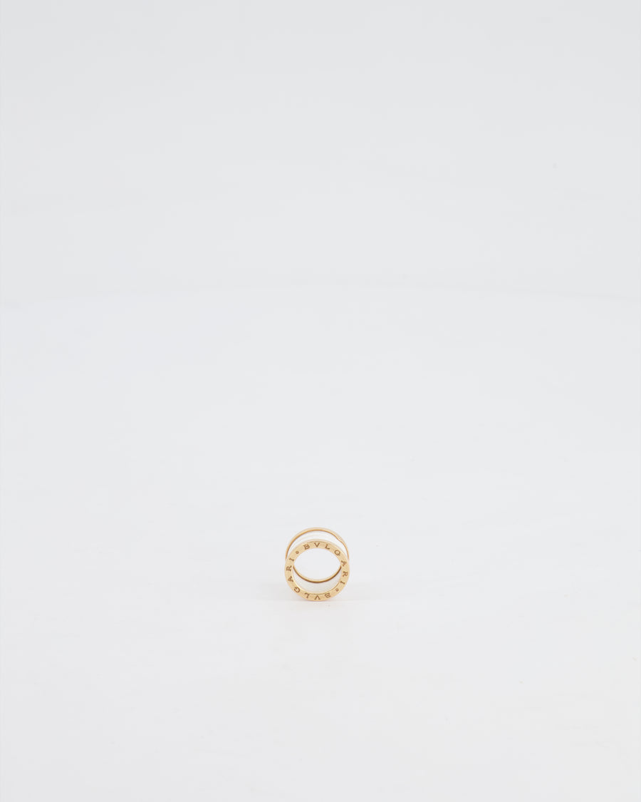 Bvlgari Yellow Gold and White Ceramic B.Zero1 Ring Size 49 RRP £1,940