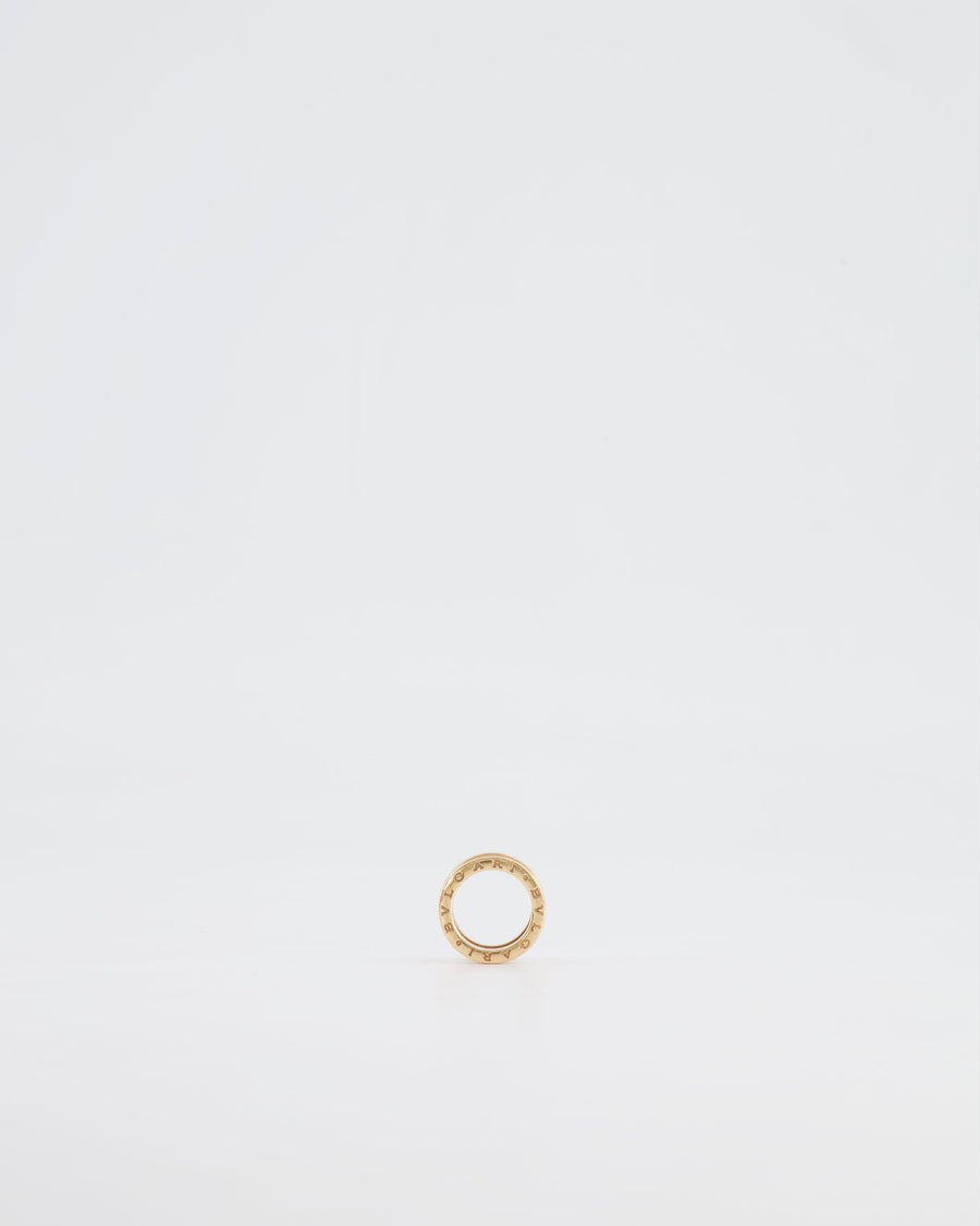 Bvlgari Yellow Gold and White Ceramic B.Zero1 Ring Size 49 RRP £1,940