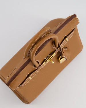 *HOT* Hermès Birkin 25cm Retourne Bag in Gold Togo Leather with Gold Hardware