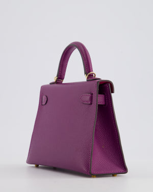 *HOT* Hermès HSS Mini Kelly II Bag 20cm in Anemone and Rose 
Tyrien Epsom Leather with Permabrass Hardware