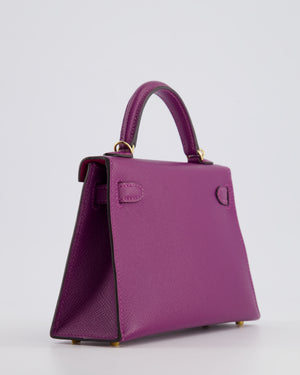 *HOT* Hermès HSS Mini Kelly II Bag 20cm in Anemone and Rose 
Tyrien Epsom Leather with Permabrass Hardware