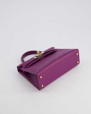 *HOT* Hermès HSS Mini Kelly II Bag 20cm in Anemone and Rose 
Tyrien Epsom Leather with Permabrass Hardware