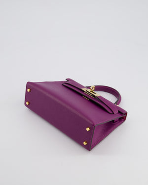 *HOT* Hermès HSS Mini Kelly II Bag 20cm in Anemone and Rose 
Tyrien Epsom Leather with Permabrass Hardware