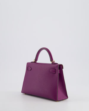 *HOT* Hermès HSS Mini Kelly II Bag 20cm in Anemone and Rose 
Tyrien Epsom Leather with Permabrass Hardware