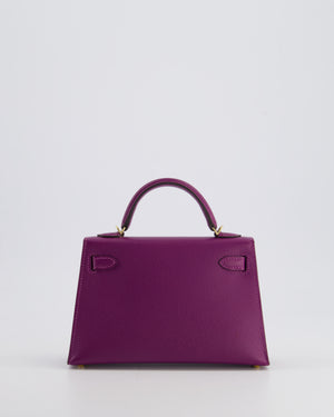 *HOT* Hermès HSS Mini Kelly II Bag 20cm in Anemone and Rose 
Tyrien Epsom Leather with Permabrass Hardware