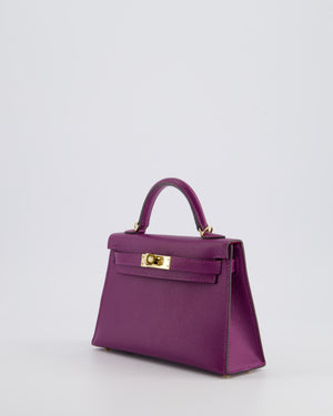 *HOT* Hermès HSS Mini Kelly II Bag 20cm in Anemone and Rose 
Tyrien Epsom Leather with Permabrass Hardware