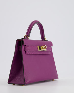 *HOT* Hermès HSS Mini Kelly II Bag 20cm in Anemone and Rose 
Tyrien Epsom Leather with Permabrass Hardware