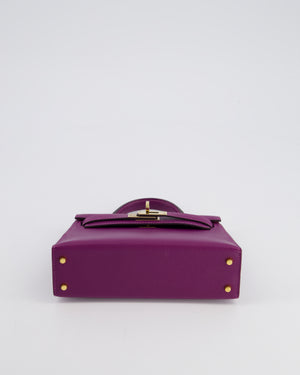 *HOT* Hermès HSS Mini Kelly II Bag 20cm in Anemone and Rose 
Tyrien Epsom Leather with Permabrass Hardware