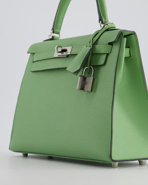 *HOT* Hermes Kelly Replica Jewelry
 25cm Bag in Vert Criquet Epsom Leather with Palladium Hardware