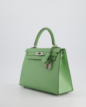 *HOT* Hermes Kelly Replica Jewelry
 25cm Bag in Vert Criquet Epsom Leather with Palladium Hardware