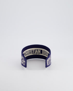 Christian Dior Navy Toile De Jouy Headband Size O/S