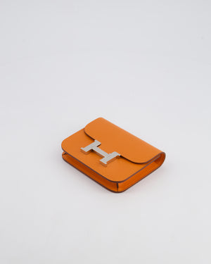 Hermès Constance Slim Belt Wallet Bag in Orange Epsom Leather with Palladium Hardware