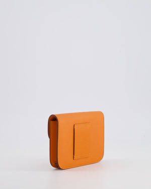 Hermès Constance Slim Belt Wallet Bag in Orange Epsom Leather with Palladium Hardware