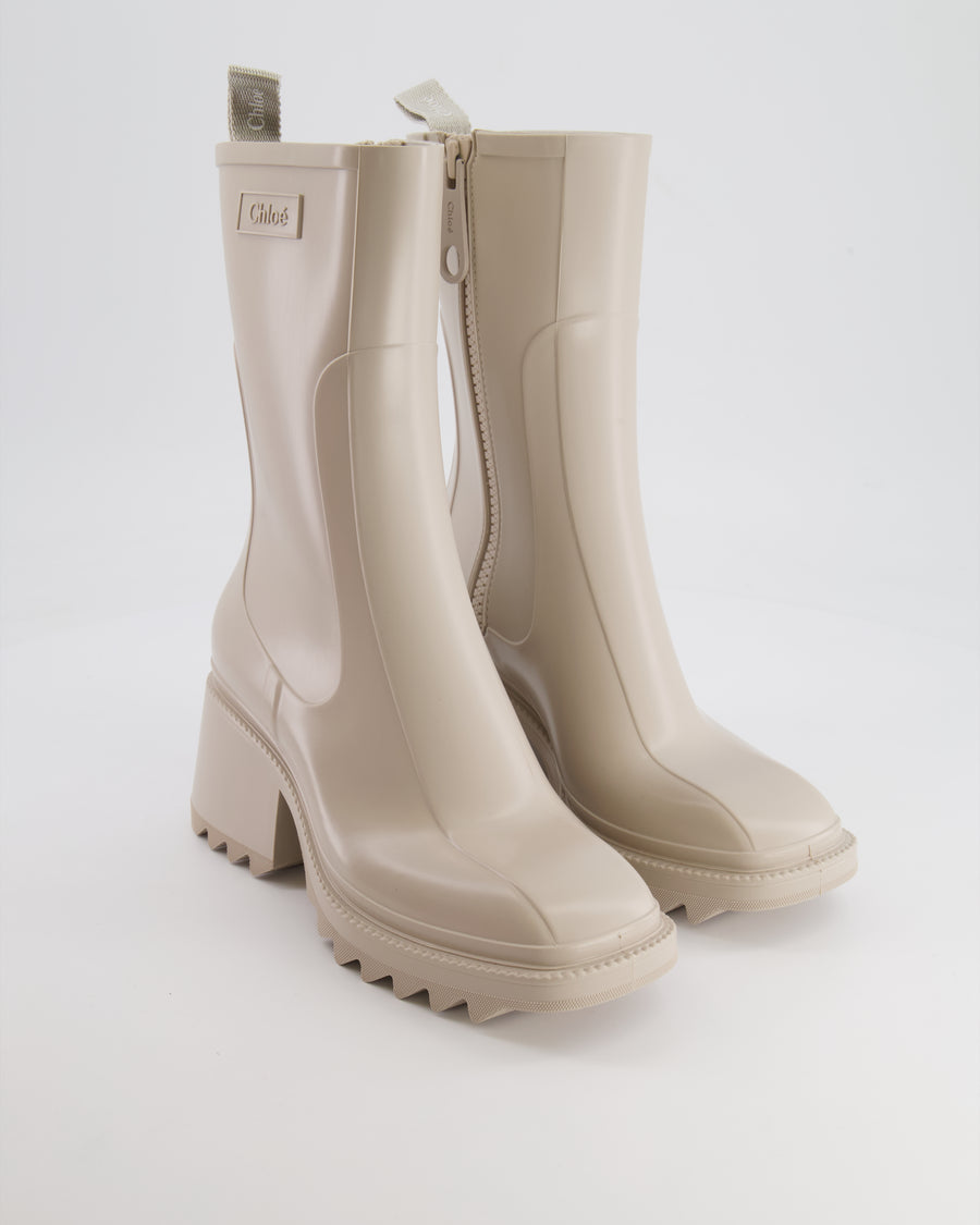 Chloé Beige Nomad Betty Rain Boots Size EU 38 RRP £420