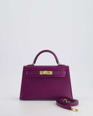 *HOT* Hermès HSS Mini Kelly II Bag 20cm in Anemone and Rose 
Tyrien Epsom Leather with Permabrass Hardware