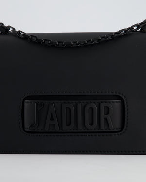 *FIRE PRICE* Christian Dior Black Matte J
Adior Medium Flap Bag in Smooth Calfskin Leather with Black Hardware