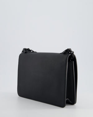 *FIRE PRICE* Christian Dior Black Matte J
Adior Medium Flap Bag in Smooth Calfskin Leather with Black Hardware