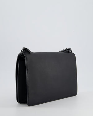 *FIRE PRICE* Christian Dior Black Matte J
Adior Medium Flap Bag in Smooth Calfskin Leather with Black Hardware