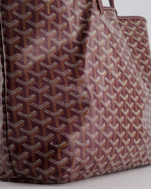 Goyard Saint Louis PM Burgundy Shoulder Tote Bag