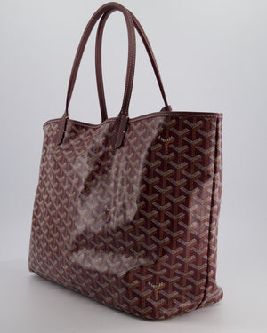 Goyard Saint Louis PM Burgundy Shoulder Tote Bag