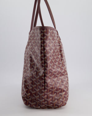 Goyard Saint Louis PM Burgundy Shoulder Tote Bag