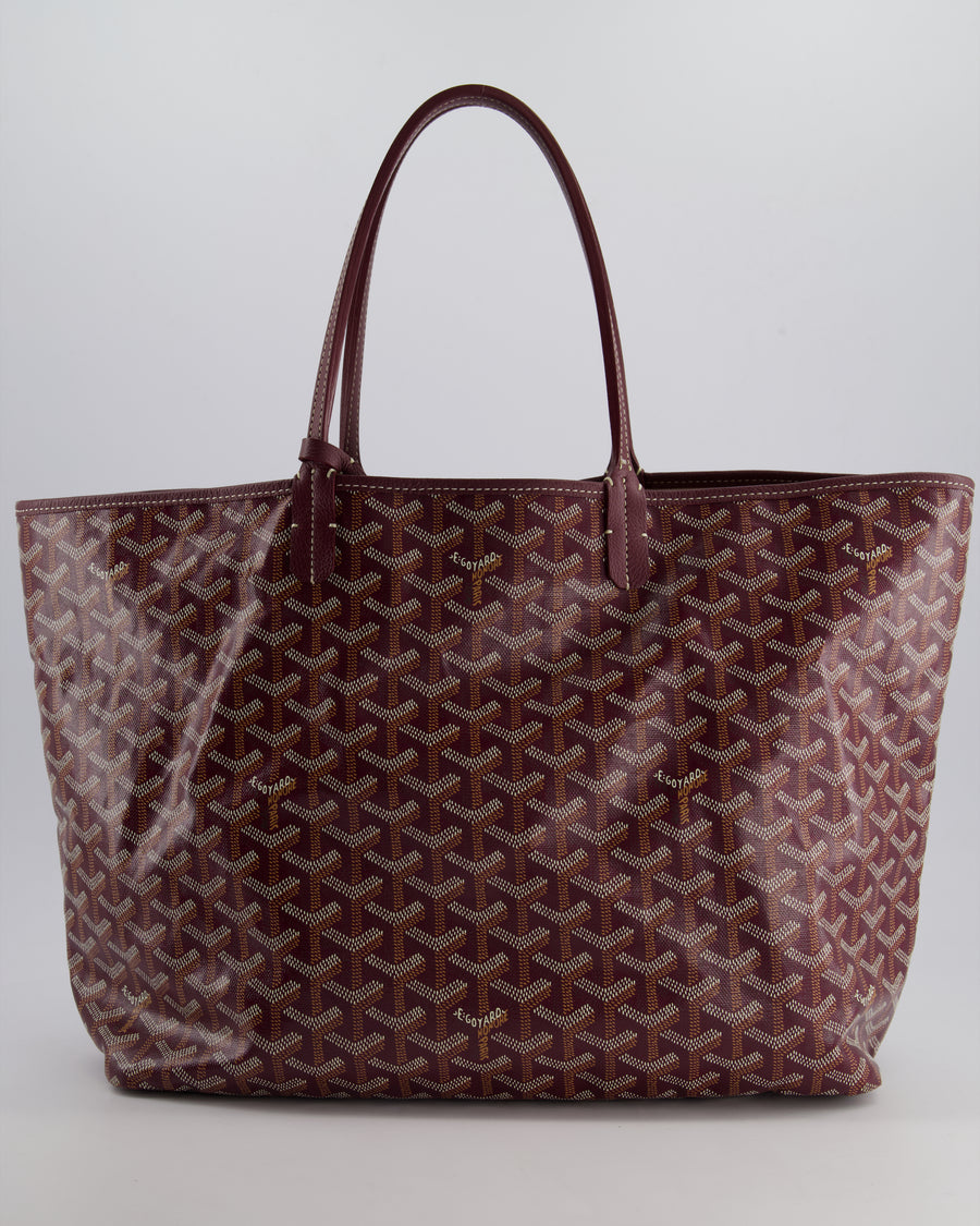 Goyard Saint Louis PM Burgundy Shoulder Tote Bag