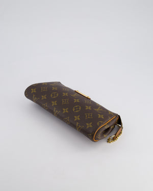 *FIRE PRICE* Louis Vuitton Brown Eva Pochette Bag in Monogram Canvas with Gold Hardware