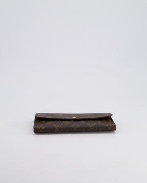 Louis Vuitton Vintage Monogram Canvas Wallet with Gold Hardware