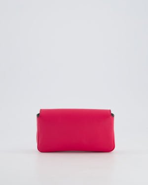 Fendi Fuchsia Pink Micro Baguette Bag with Palladium Hardware