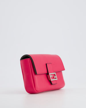 Fendi Fuchsia Pink Micro Baguette Bag with Palladium Hardware